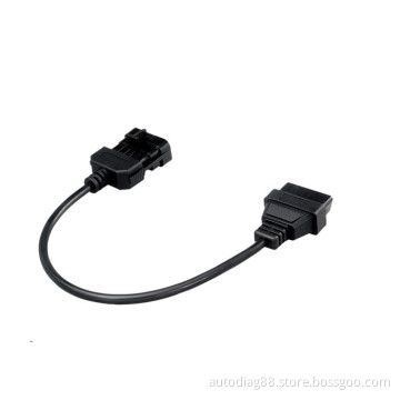 for Opel 10pin to OBD OBD2 16pin Connector Compatible Interface Cable